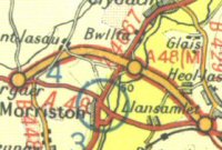 A48(M) Morriston Bypass map